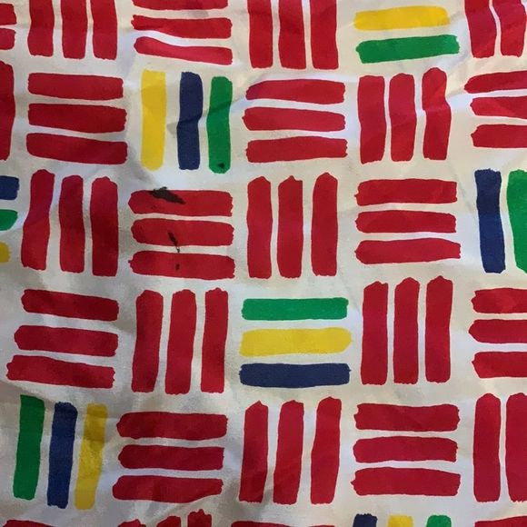 VINTAGE lot of fun colourful scarves, silk etc - Picture 10 of 10